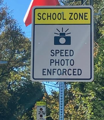  School speed zone camera infraction information